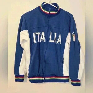 100% Cotton Vintage ITALIA Full Zip Jacket Size Medium Kids
